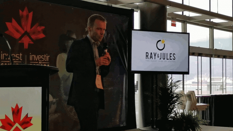 Ray 1 Jules solar roasted coffee Vancouver Globe summit
